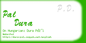 pal dura business card